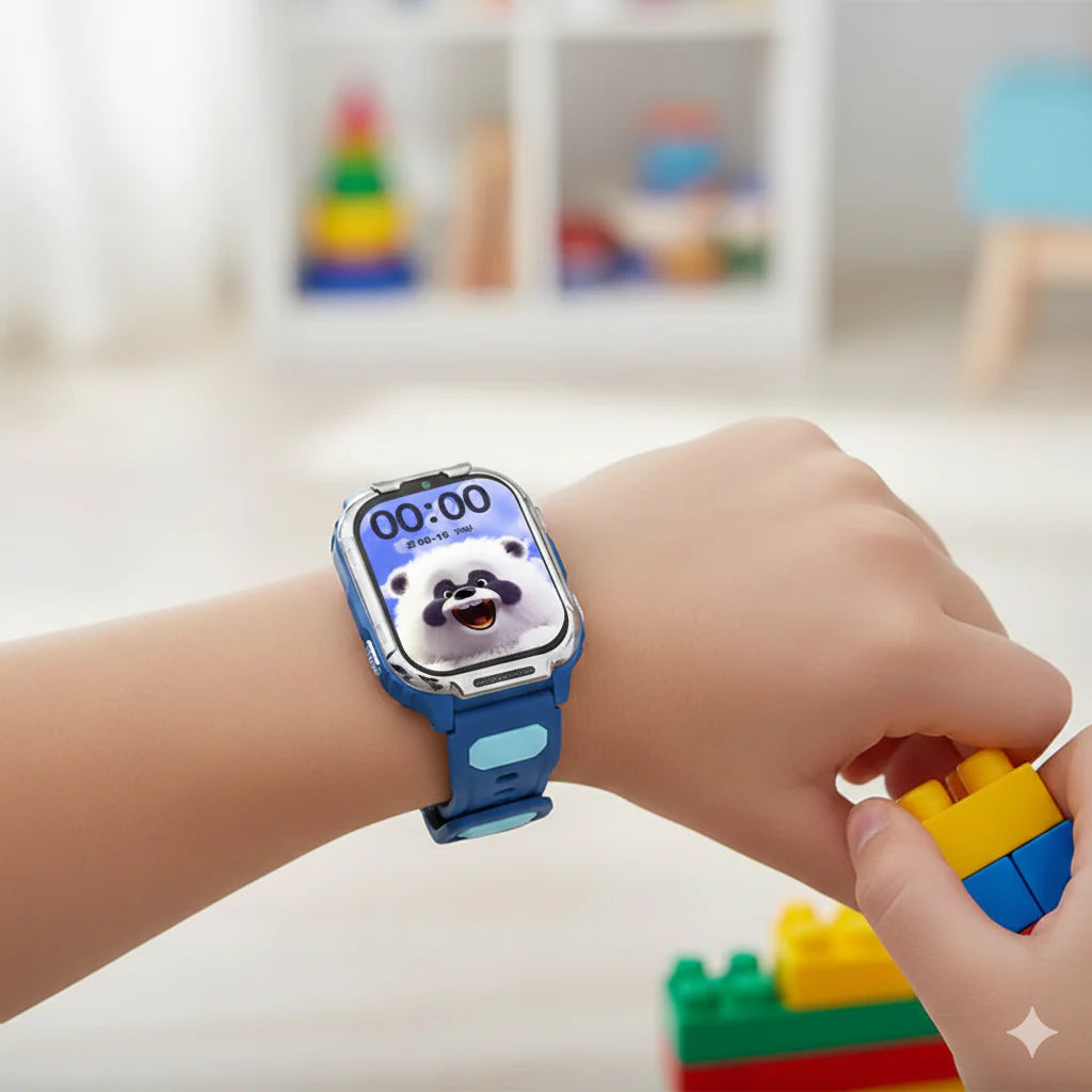D55 Kids Smartwatch Android with GPS Tracker SIM Card Child Smart Watch for Calling, Location Tracking Safety Monitoring Smartwatch for Boys and Girls