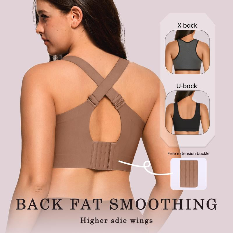 OEAK Women Wirefree Bras for Women Full Coverage No Underwire Everyday Bras Comfortable Wireless Padded Jelly Bras