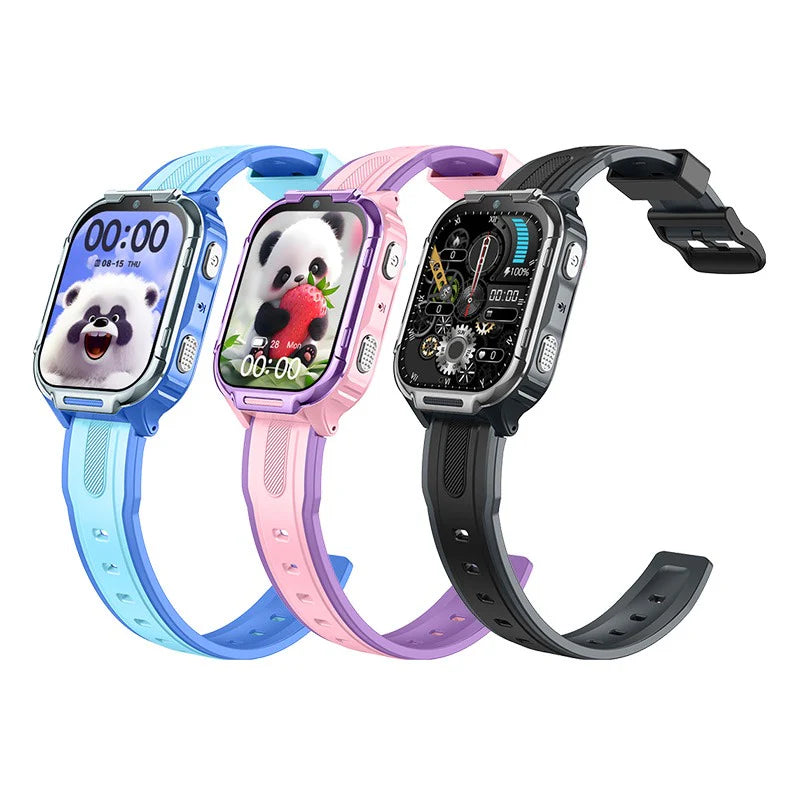 D55 Kids Smartwatch Android with GPS Tracker SIM Card Child Smart Watch for Calling, Location Tracking Safety Monitoring Smartwatch for Boys and Girls