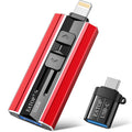EATOP USB Flash Drive Intended for Iphone Ipad, Memory Stick Storage for Photos and Videos Backup, Compatible with Iphone Ipad Android PC, Plug and Play, No Application Required