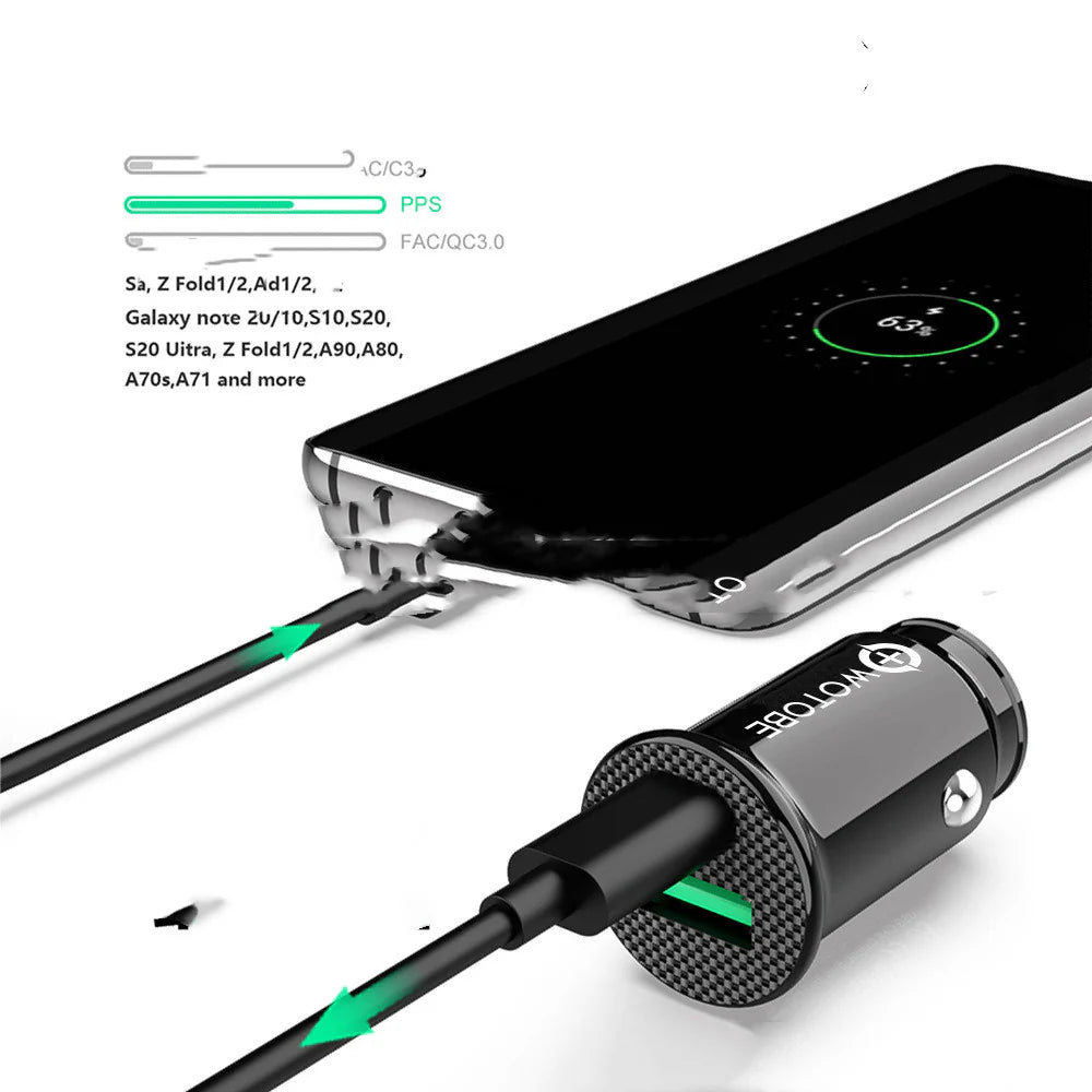 QC3.0 Mini 30W Rapid Auto Charger Manufacturer