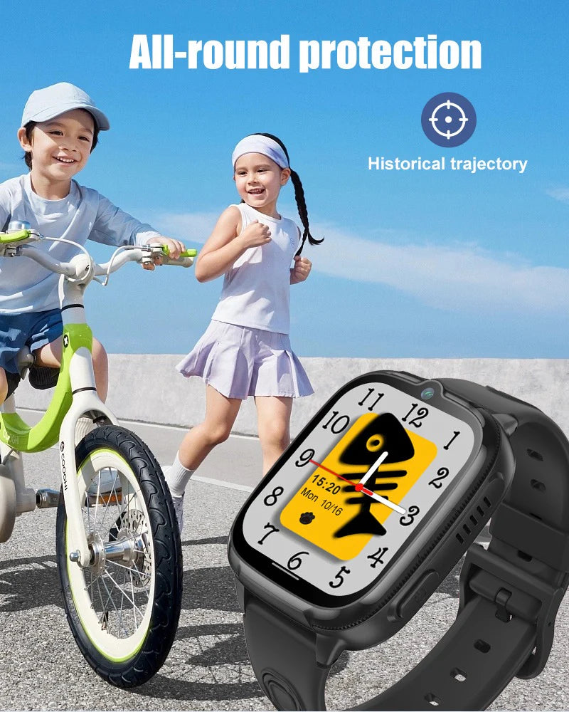 4G Kids Smartwatch D53 GPS Locator Tracker Video Call Smart Watch for Children Waterproof SOS Anti-Lost Watch Parent Control App