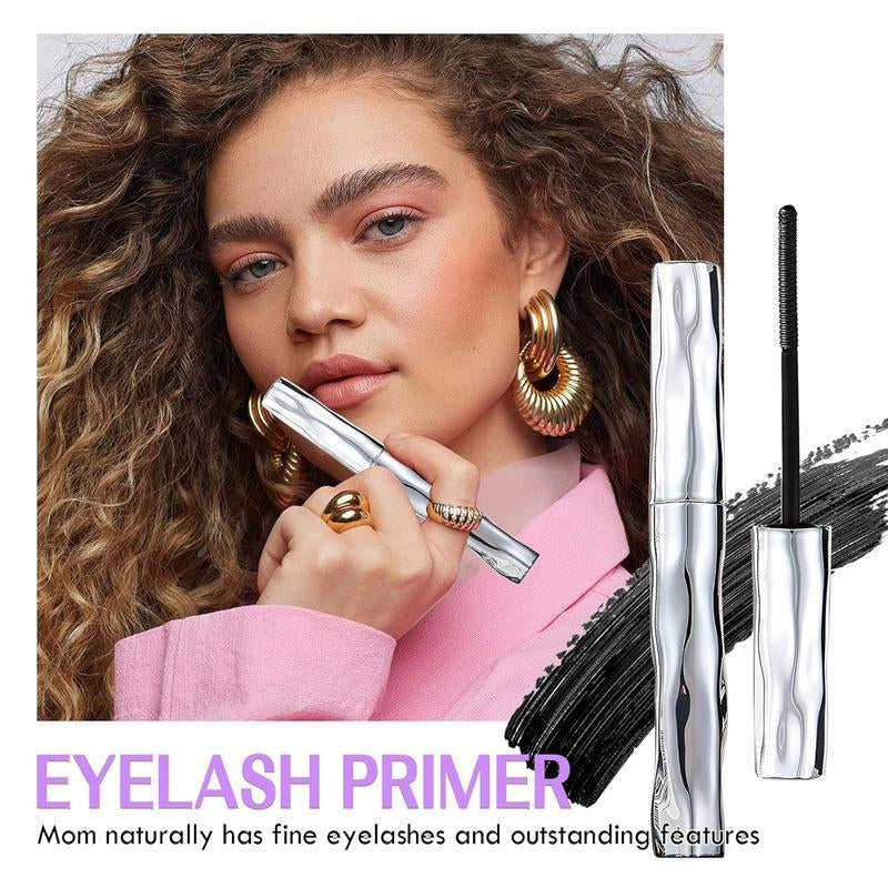 Eyelash Primer,Tubular Eyelash Primer,Waterprooflong Curling Mascara,Natural and Non-Smudged,Threaded Long-Lasting Curlingmascara